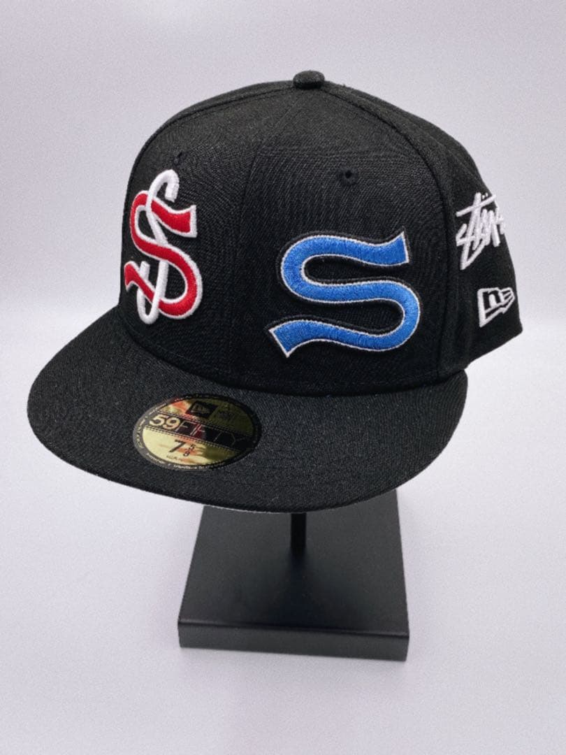STUSSY ステューシー NEWERA ニューエラ コラボキャップ 7 5/8 - メルカリ