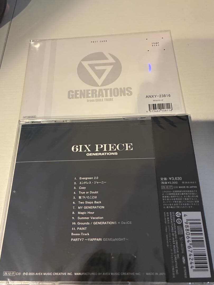 6IX PIECE GENERATIONS CD ポストカード付き - メルカリ