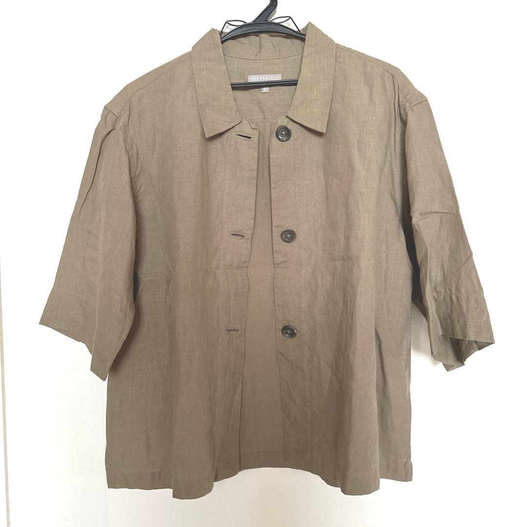 マーガレットハウエル リネン100 オーバーシャツ サイズII - メルカリ