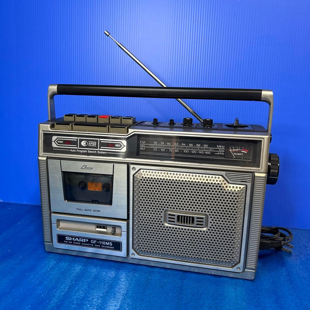 昭和レトロ】シャープ ラジカセ GF-118MS - メルカリ