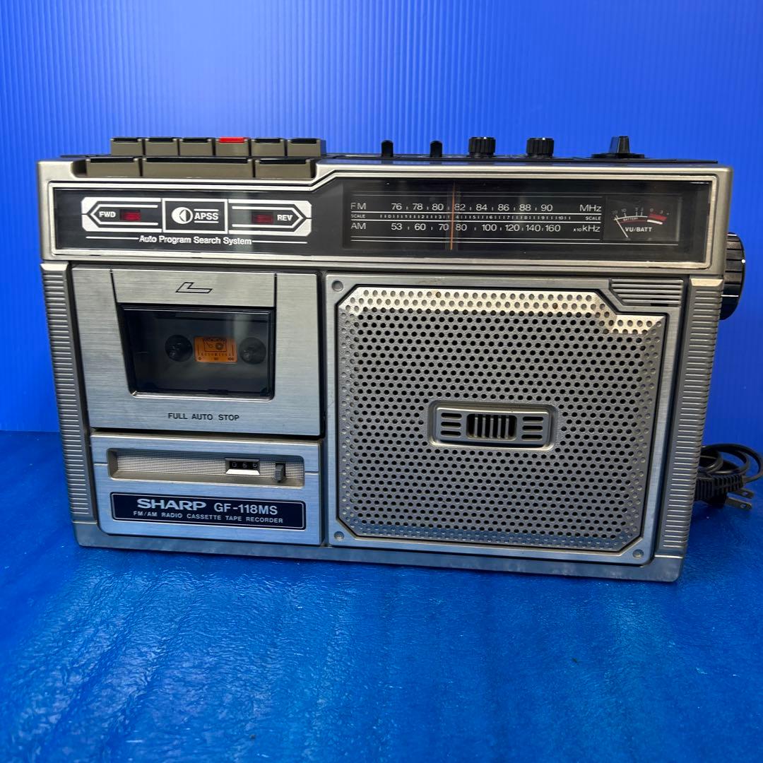 昭和レトロ】シャープ ラジカセ GF-118MS - メルカリ