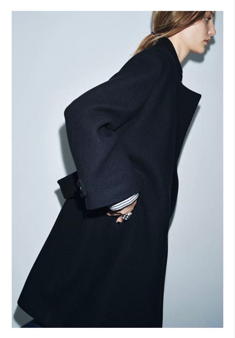 ZARA ZW COLLECTION ウールブレンドコート - メルカリ