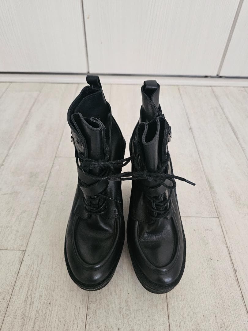 Pierre Hardy レザー ウェッジブーツ 黒 40 本革 ショートブーツ PIERRE HARDY（ピエールアルディ） ショートブーツ ANATOMICA