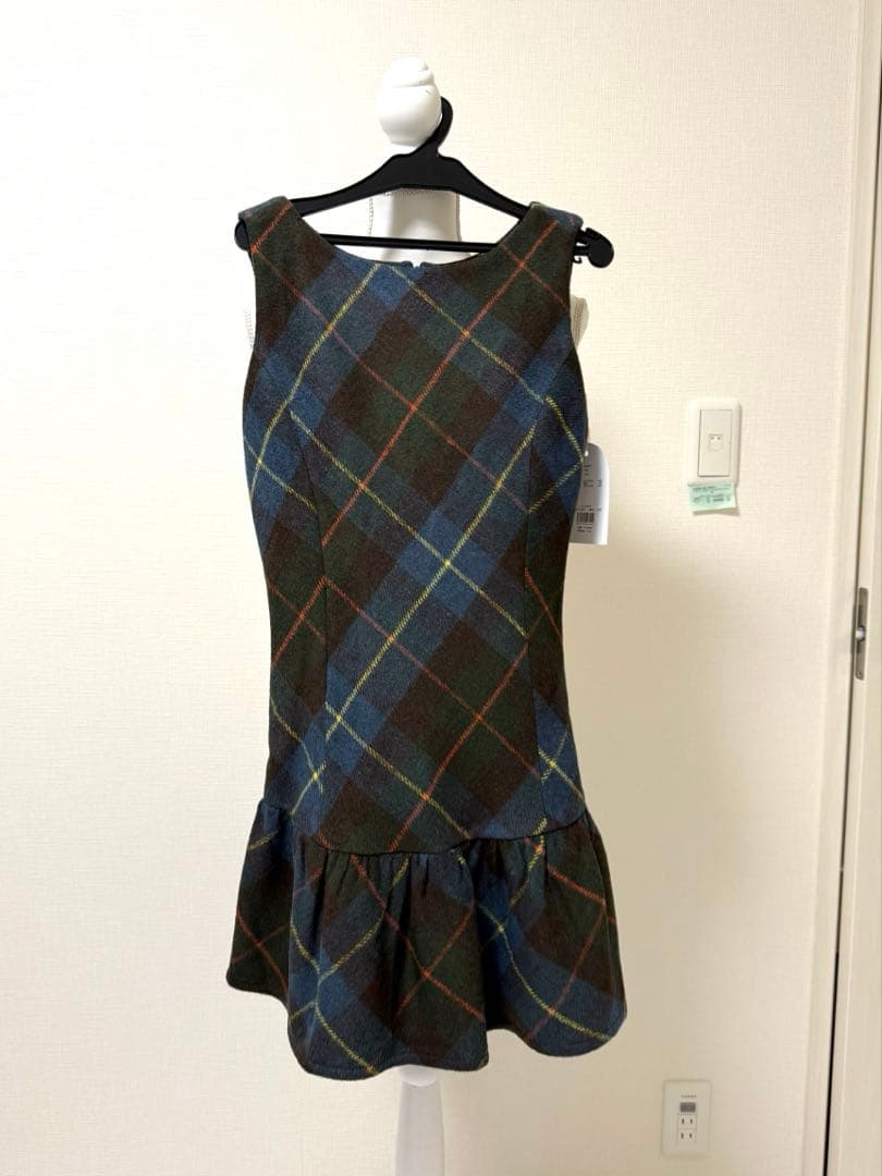 ダーリッチ タータンチェックノースリミニワンピース - メルカリ