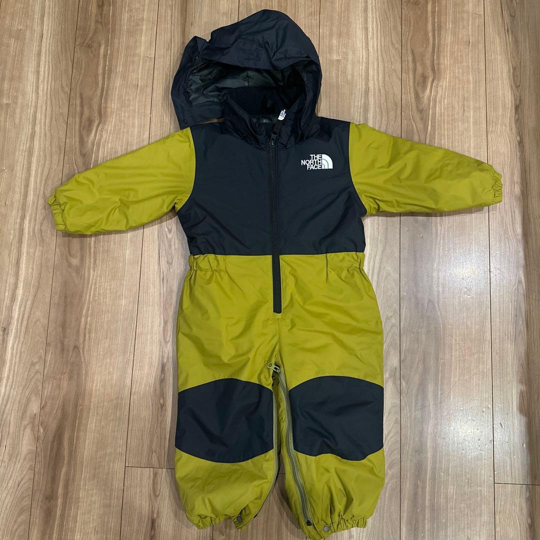 ノースフェイス スノーワンピース 80センチ オリーブイエロー - メルカリ