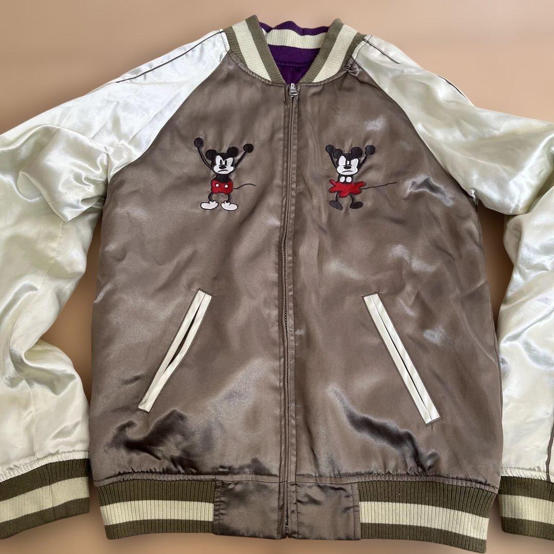 ミッキー・ミニー スカジャン リバーシブル mサイズ - メルカリ