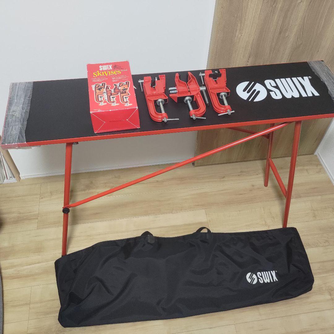 収納ケース付】SWIXスキーチューンナップ台＋SWIXスキーバイス - メルカリ