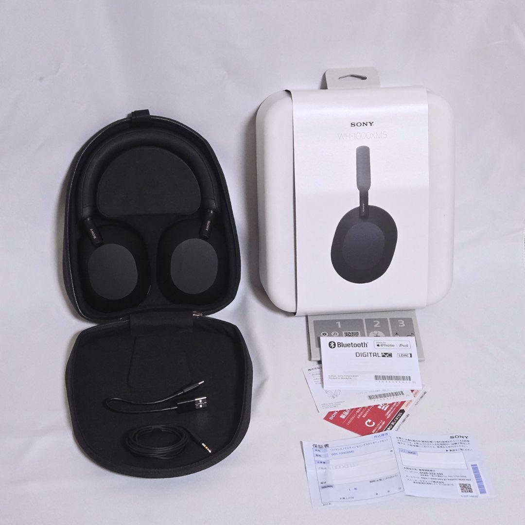 【未使用に近い】ソニー(SONY) WH-1000XM5 ブラック 保証書付き SONY（ソニー） 新品 国内正規品 SONY WH-1000XM5 (B) [ブラック