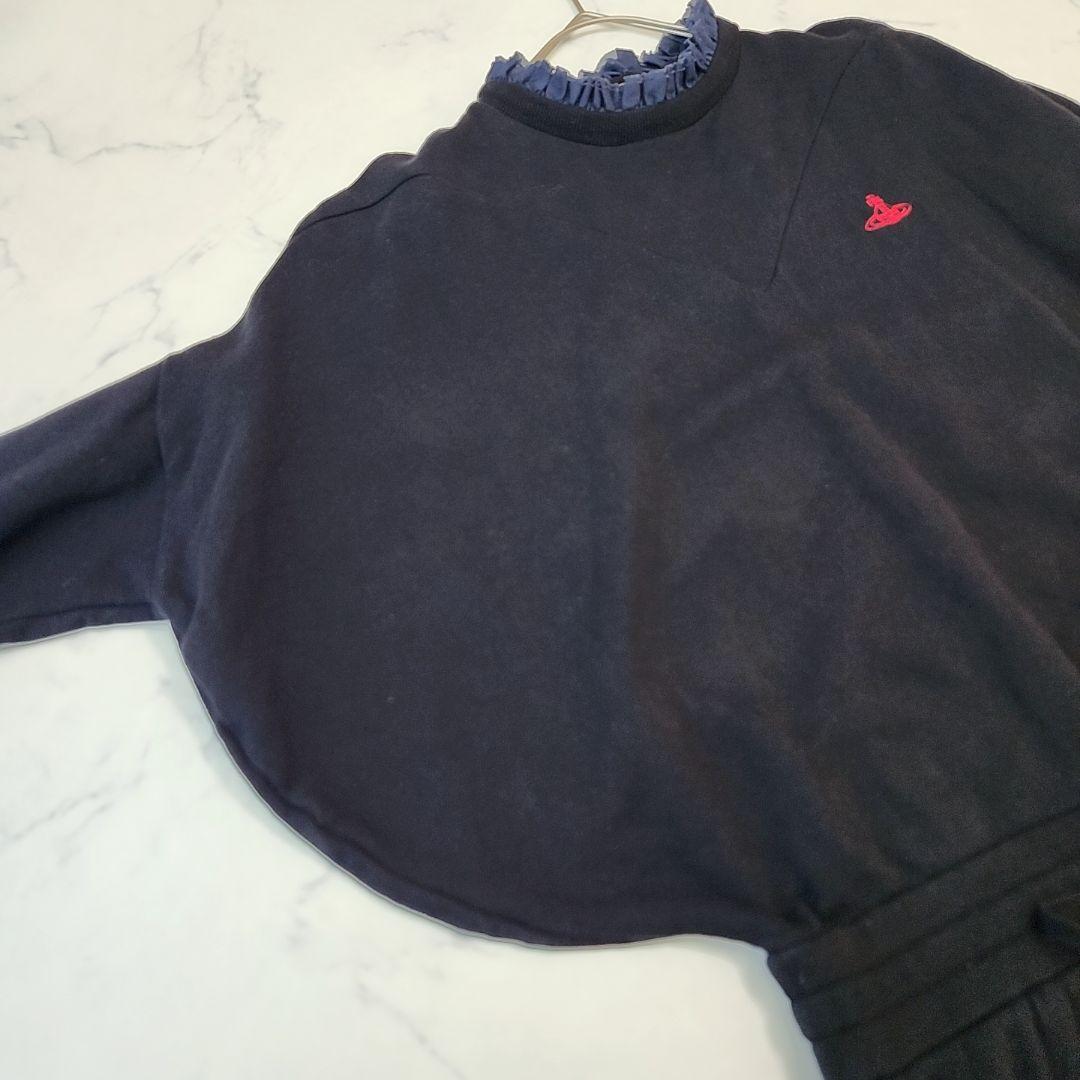 ヴィヴィアンウエストウッド 変形スウェットワンピース フリル オーブ