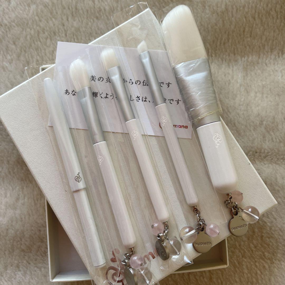 amanaのメイクブラシ5点セットお値下げ中 mitas 訳あり メイクブラシセット メイクブラシ 8本セット 持ち運び