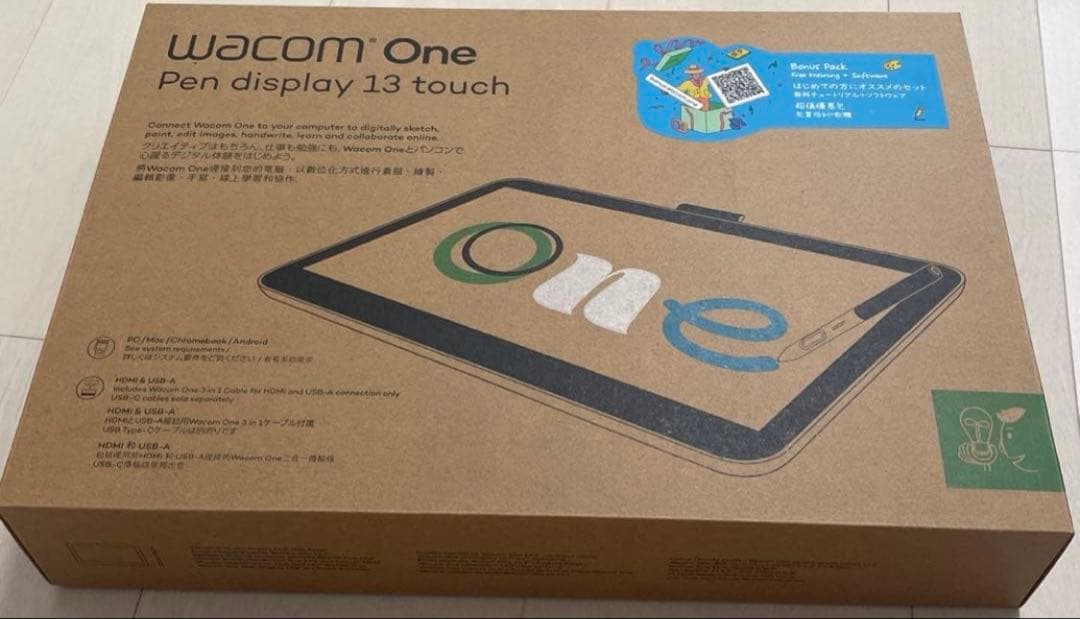 WacomOne 13touch 液晶ペンタブレット 液晶ペンタブ入門にぴったりな初のタッチ機能つきエントリーモデル