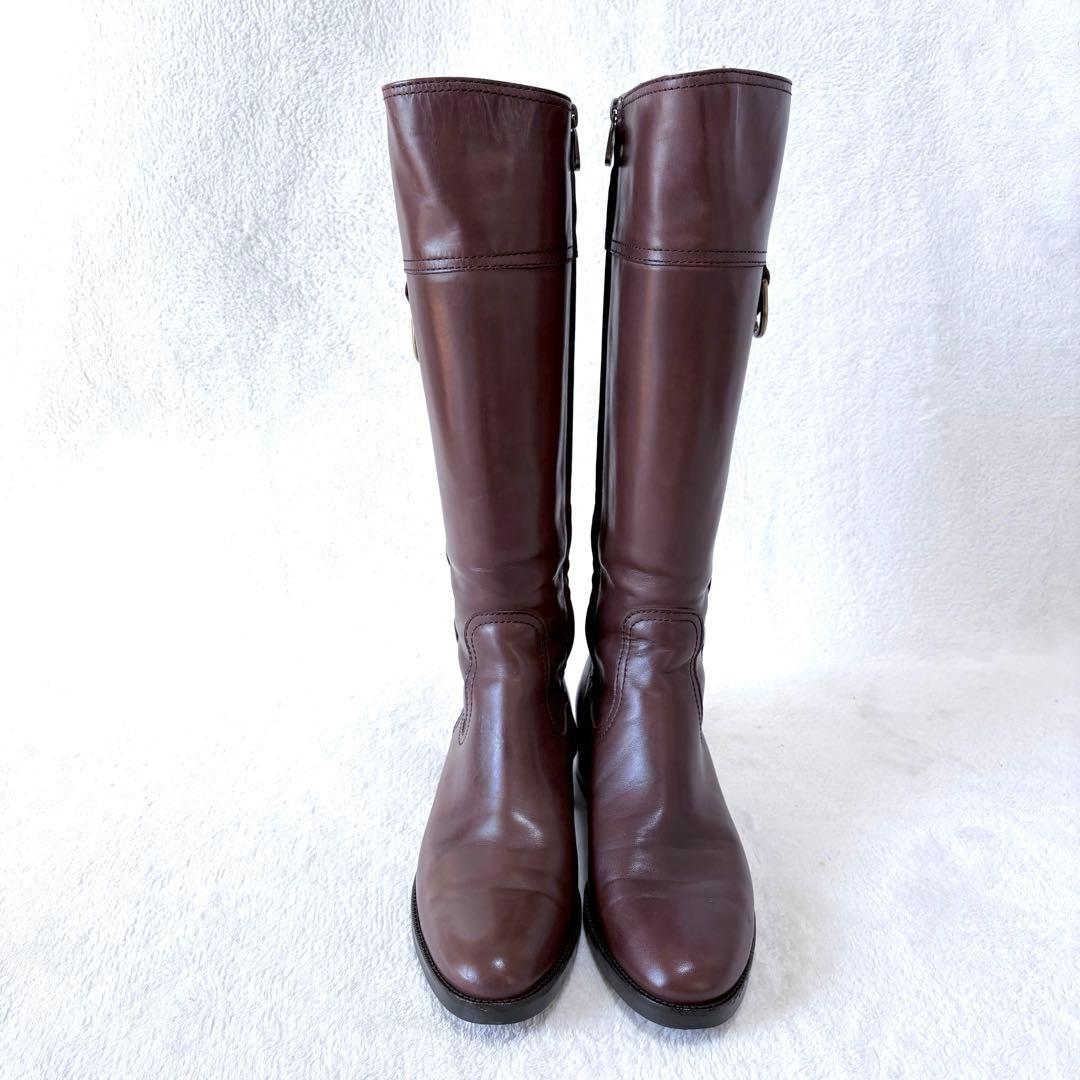 【さくら様分】バリー ロングブーツ 38 （24.5cm） ブラウン