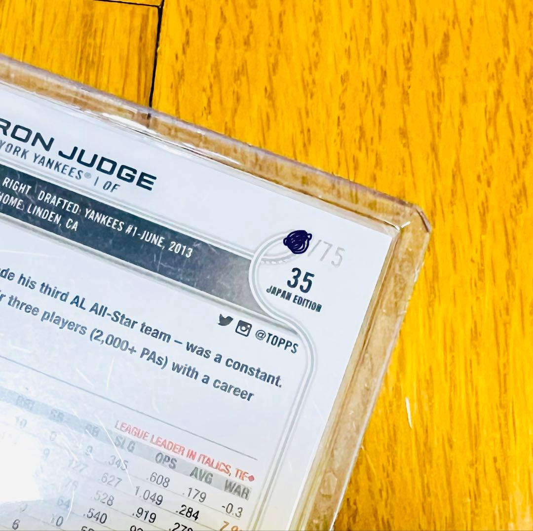 Aaron Judge カード Japan Edition 75シリ - メルカリ