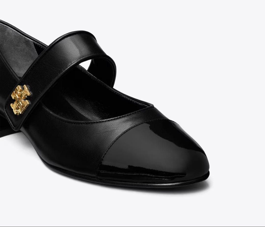 《PEN》トリーバーチ メリージェーン ストラップシューズ 黒 23cm