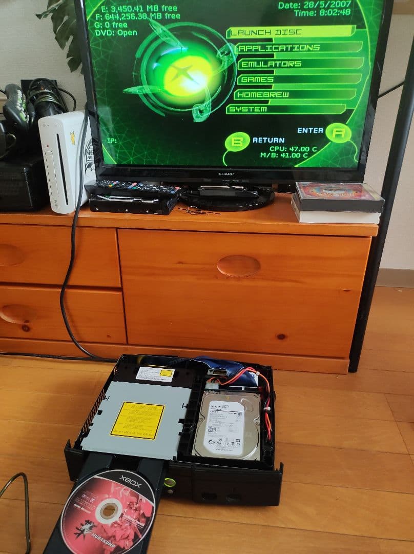 XBOX初代 EVOX化 〜トムソン HDD1TB - ROCKY5 - メルカリ