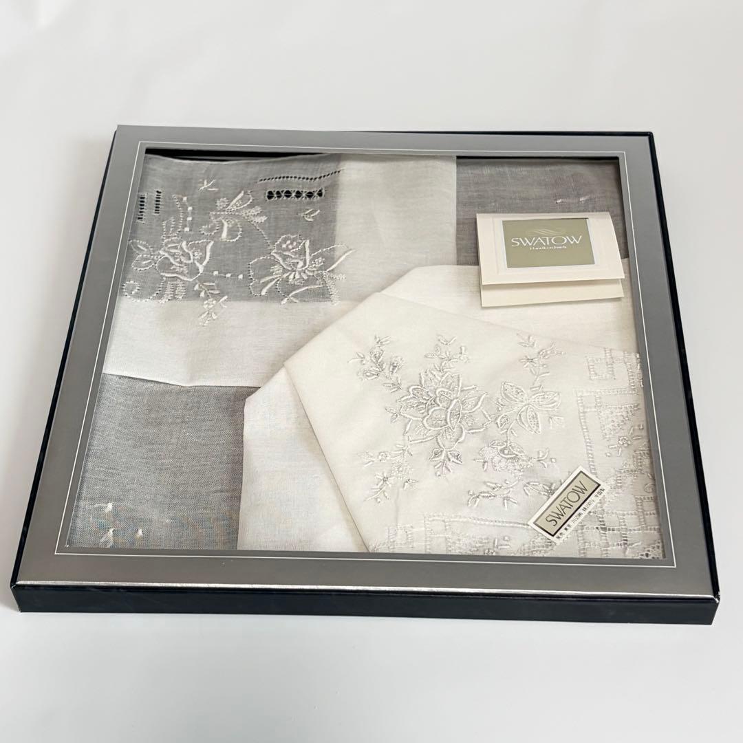 汕頭手刺繍 SWATOW ハンカチ ヴィンテージ スワトー スワトウ 2枚