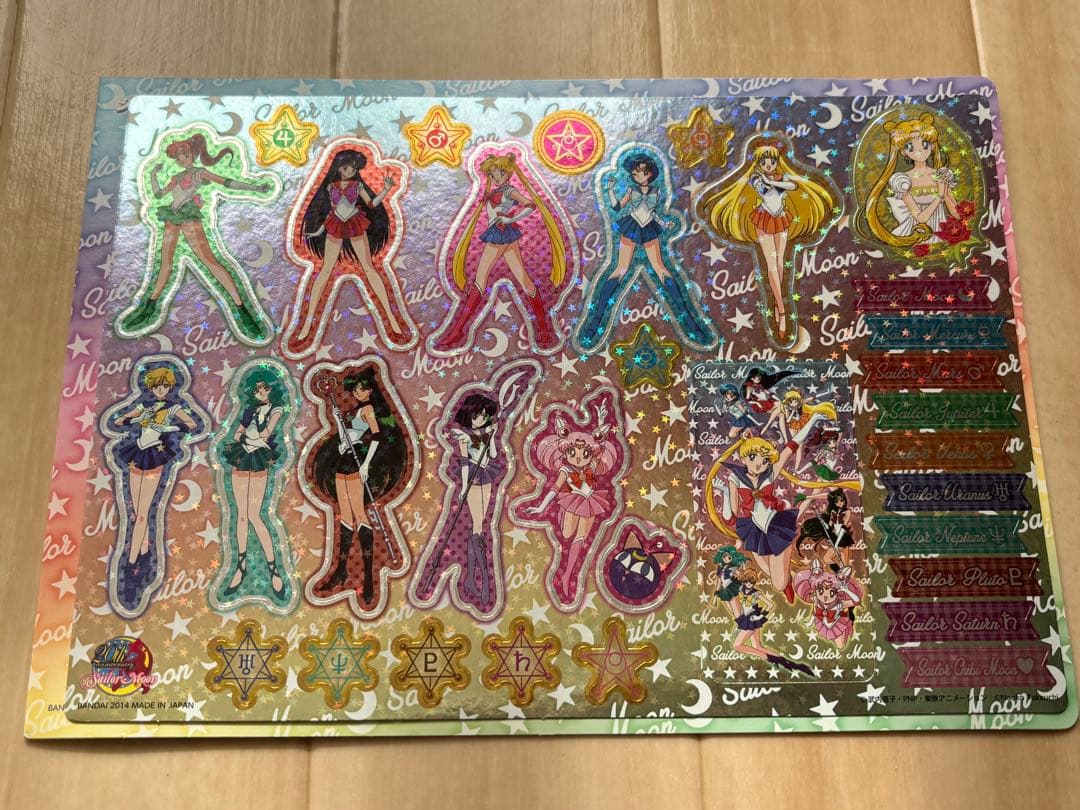 セーラームーン ジャンボカードダス メタルシートステッカー 2.ポップ