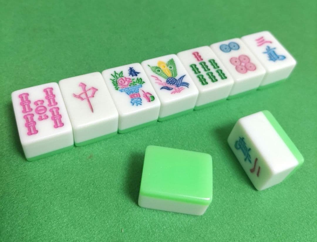 ☆希少☆ ミズノ丸一 麻雀牌「パル（ライムグリーン牌）」 - メルカリ