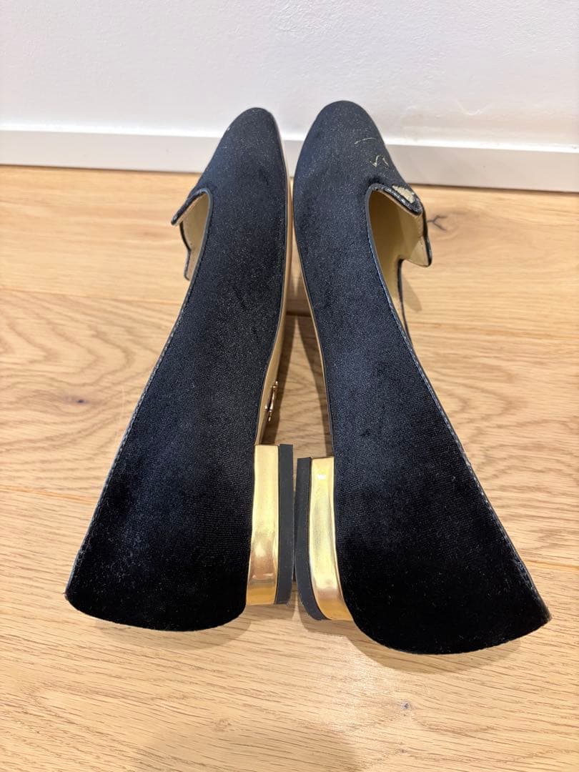 シャルロットオリンピア　フラットシューズ 黒　24.5cm（39） kitty