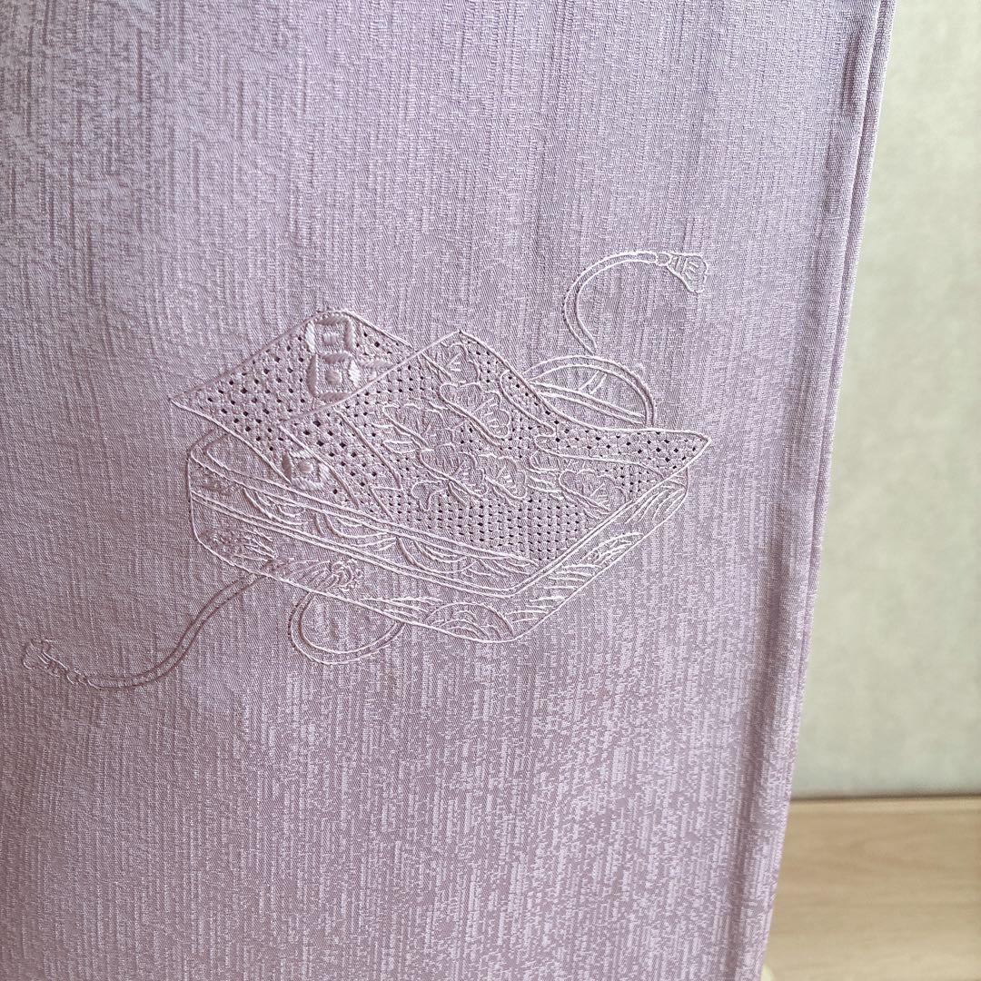 色無地 フルセット 着物 スモールサイズ しつけ糸付き 正絹 文箱 古典