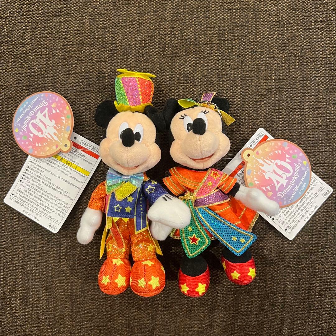 東京ディズニーリゾート40周年 ドリームゴーラウンド ぬいぐるみバッジ