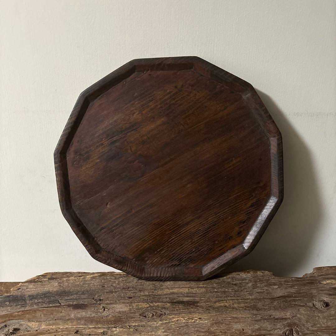 李朝十二角膳天板その66 盆.古道具.骨董品.韓国骨董.