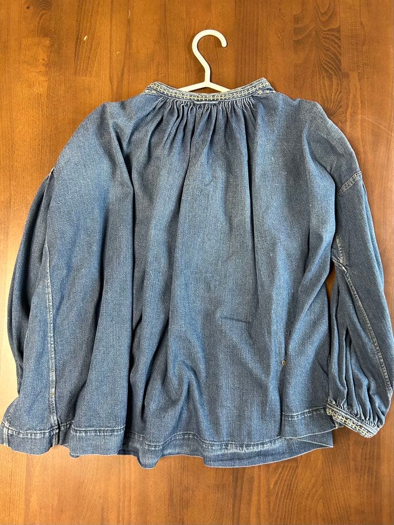 45プチデニムのスモックブラウスの通販はau PAY マーケット - 輸入雑貨