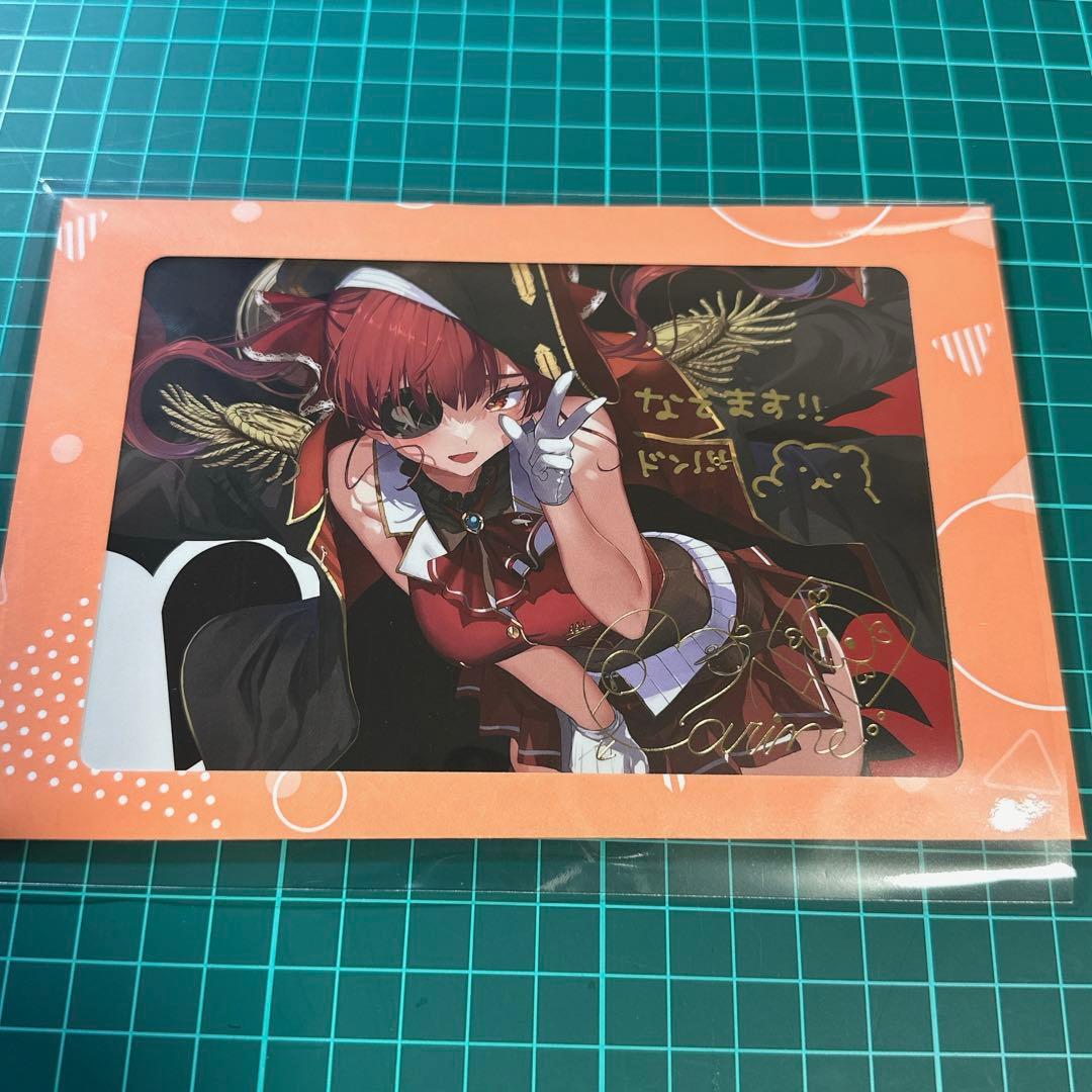 数量限定 宝鐘マリン 活動4周年記念 直筆メッセージ あかさあい ポスト