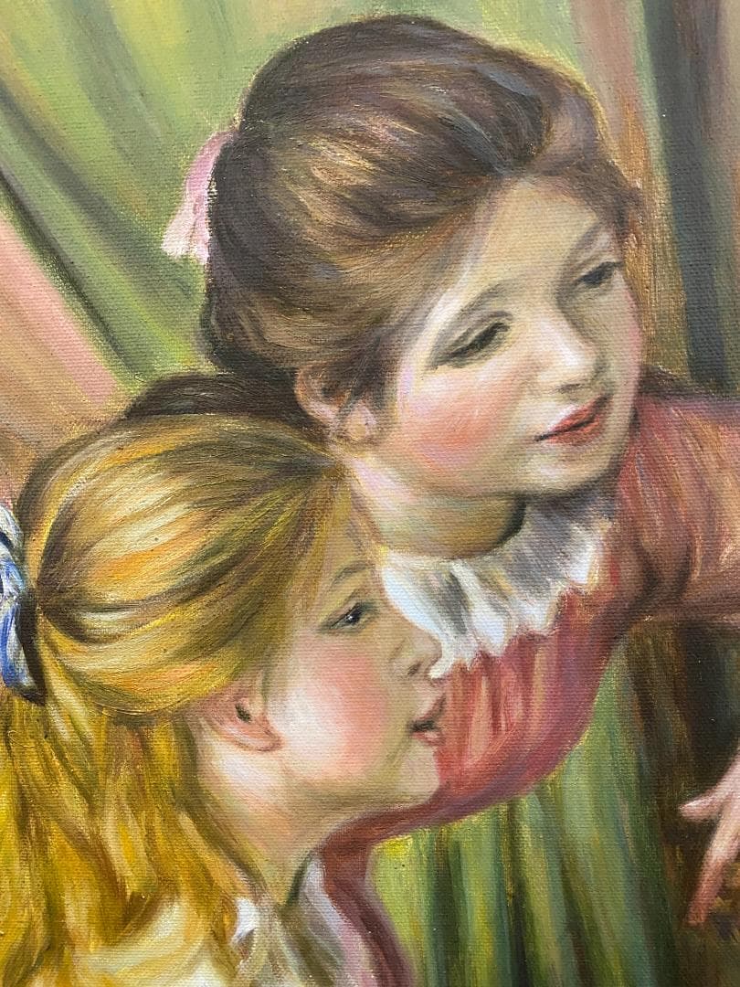 ピエール＝オーギュスト・ルノワール『ピアノを弾く少女たち』複製画