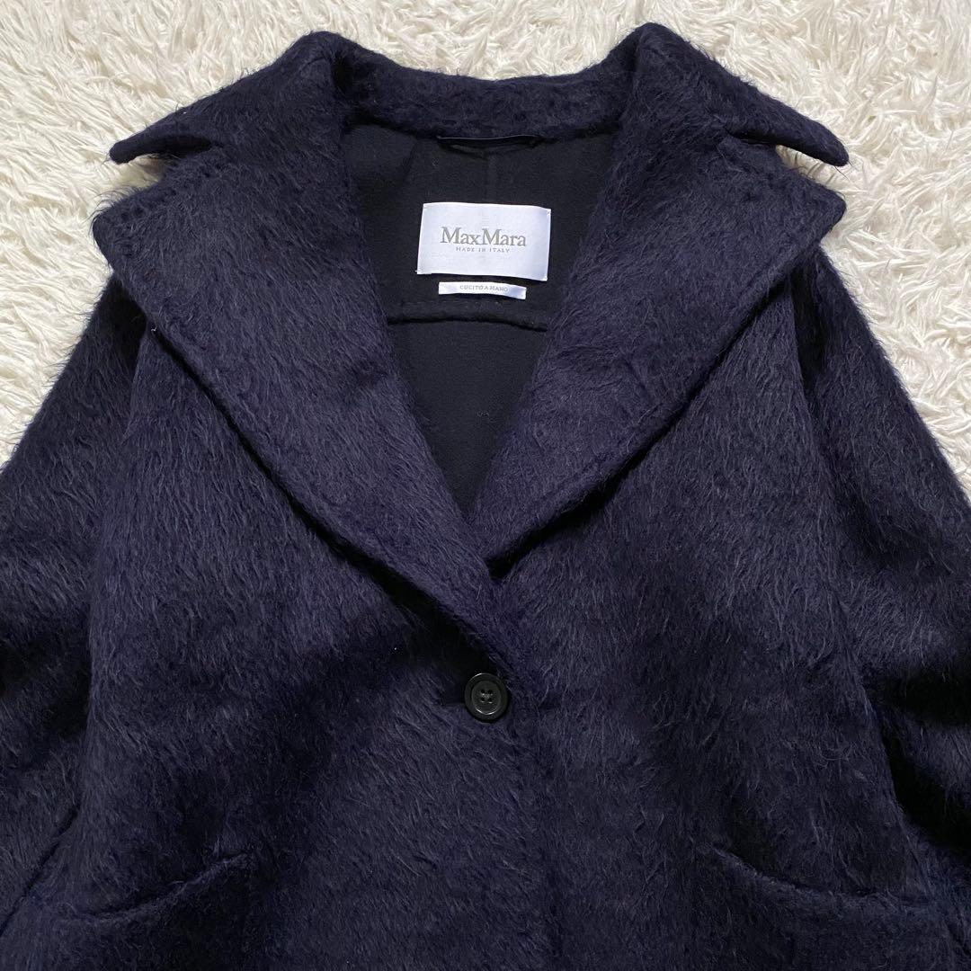 極美品□マックスマーラ クチートアマーノ 最高級 白タグ シャギー