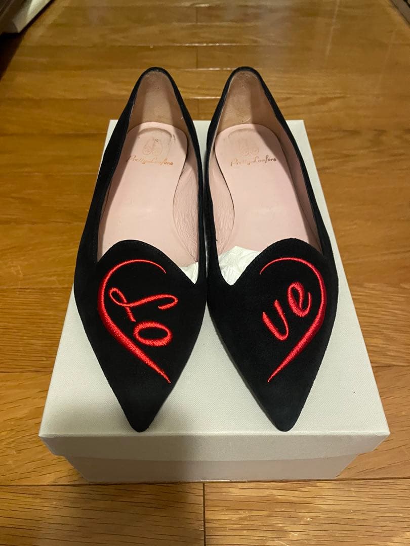 美品　Pretty Ballerinas ブラックオペラシューズ レディース オペラシューズ -Pretty Ballerinas(プリティ・バレリーナ