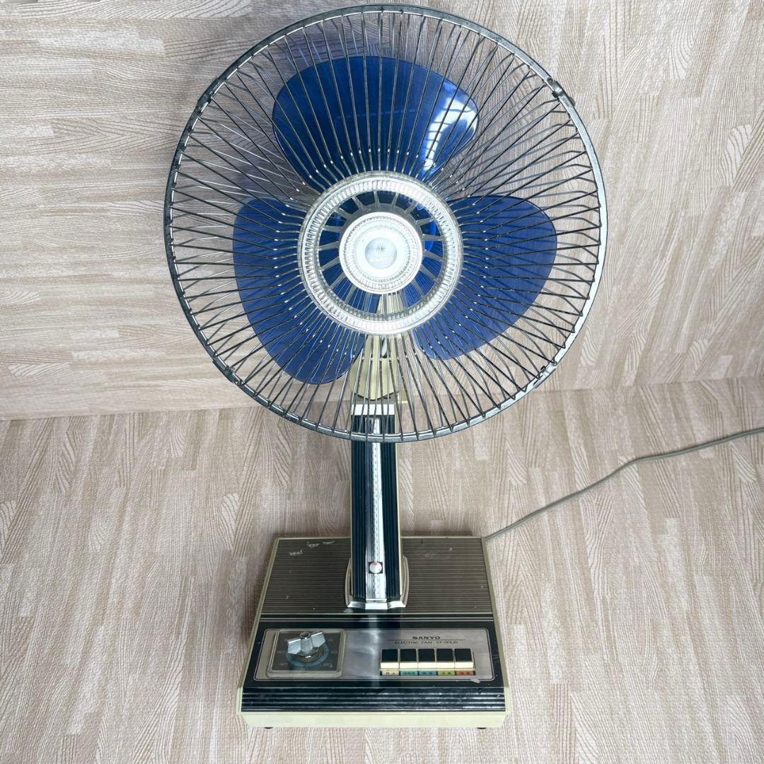 SANYO サンヨー扇風機 EF-30 UR アンティーク 完動品 昭和レトロ
