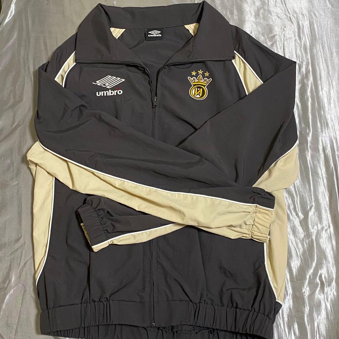 24h以内発送】9090 UMBRO ナイロントラック チャコールグレー XL