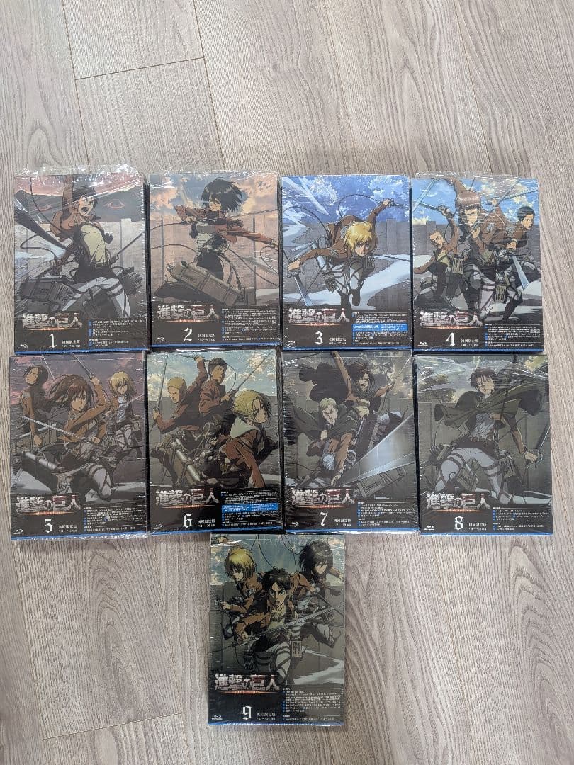 美品】Blu-ray 進撃の巨人 初回限定版 全9巻セット Season1 - メルカリ