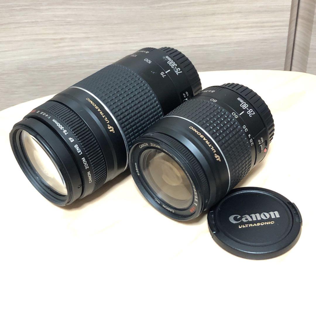 CANON EF28-80mm 75-300mm レンズ2本セット撮影可 現状渡 Amazon | Canon AFレンズ EF 28-80mm F3.5-5.6 V USM | カメラ用交換