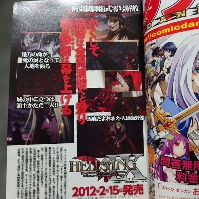 プレミア本 ヘルシング外伝 ヤングキングアワーズ2012年2月号 - メルカリ