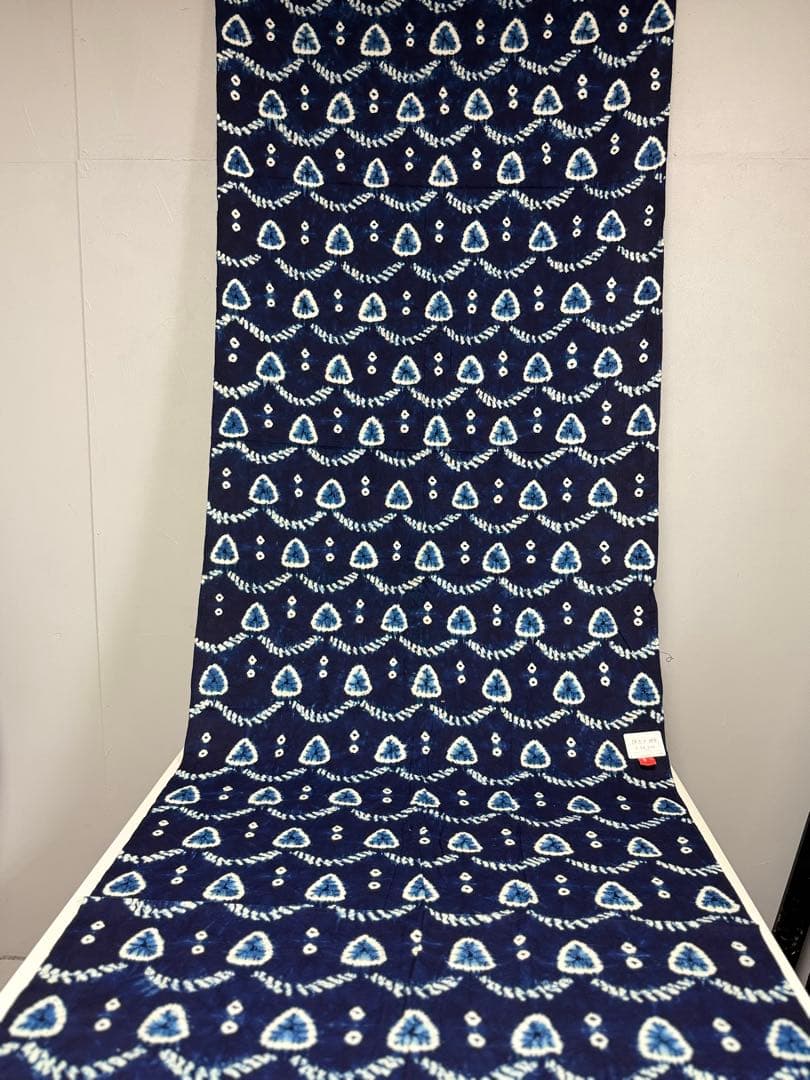N7「片野絞り」民藝 藍染絞り職人 片野かほり 藍染絞り布 国展 有松