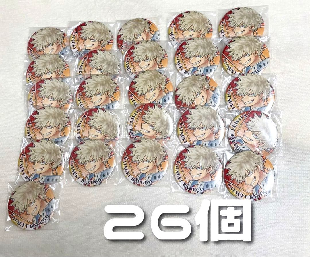 爆豪勝己 原作缶バッジ 26点 僕のヒーローアカデミア』コレクション缶バッジ プチ “HEROES” 【爆豪