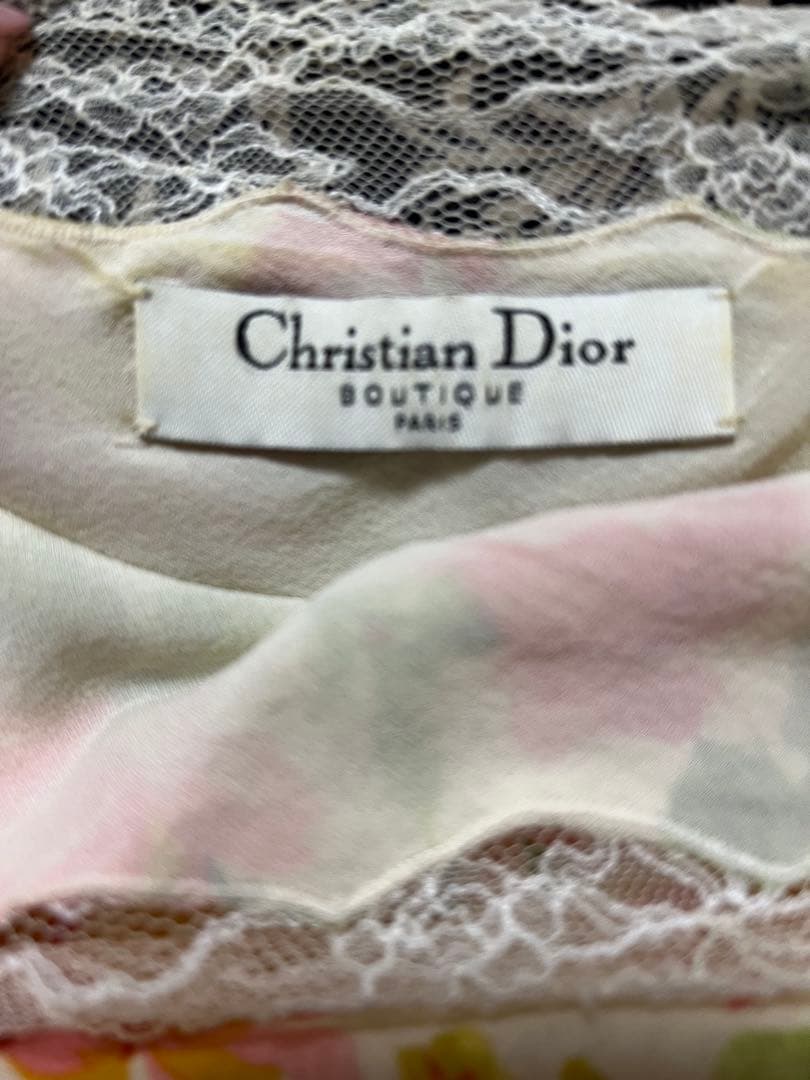 ディオール花柄レースキャミソールとストールの2点セットの通販はau