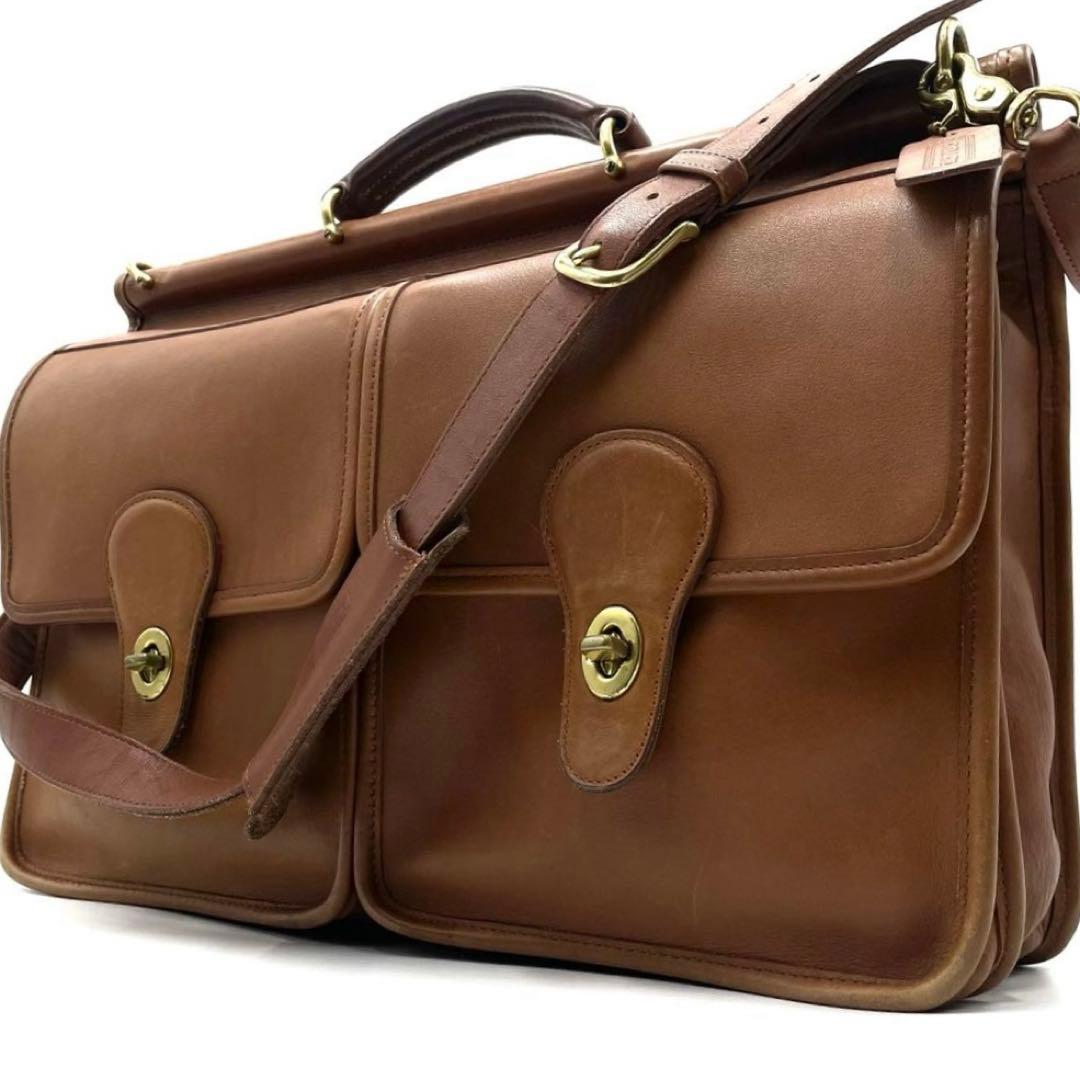 COACH コーチ 2way ビジネスバッグ ターンロック 5279 ブラウン - メルカリ