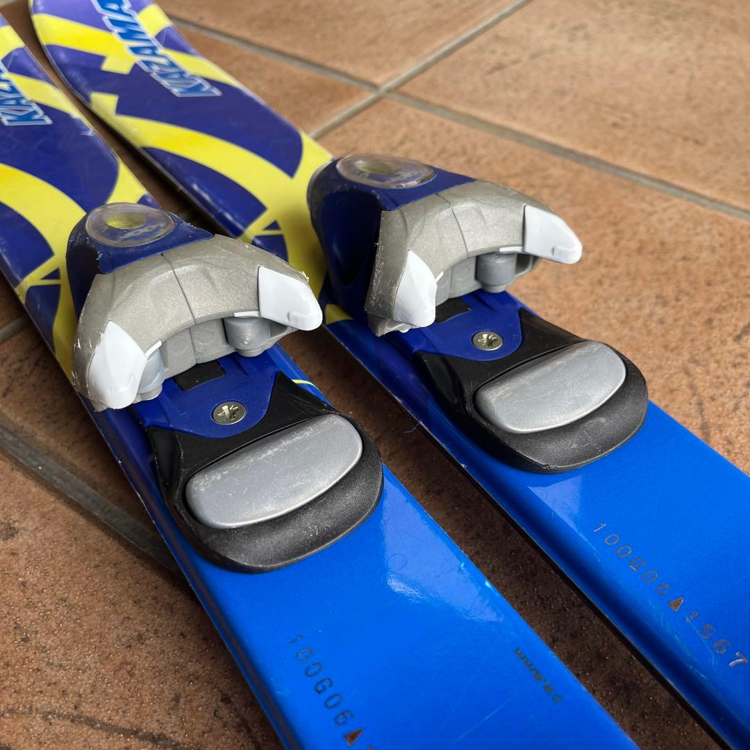 KAZAMA スキー板100cmとスキー棒90cmセット - メルカリ