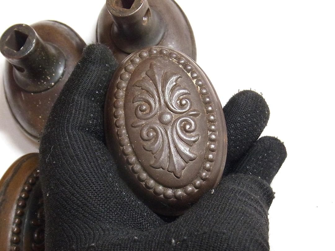 アンティーク 1930年代 ドアノブ 4個 アメリカ製 ヴィクトリアン USA