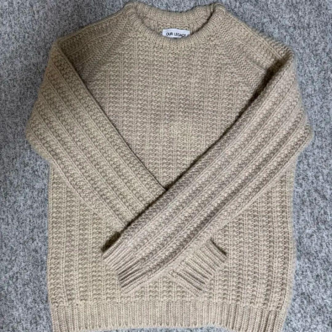 OUR LEGACY アワーレガシー ウールニット セーター Sサイズ/46 Our Legacy（アワーレガシー） ニット BIG PIQUET M4243BWFメンズ