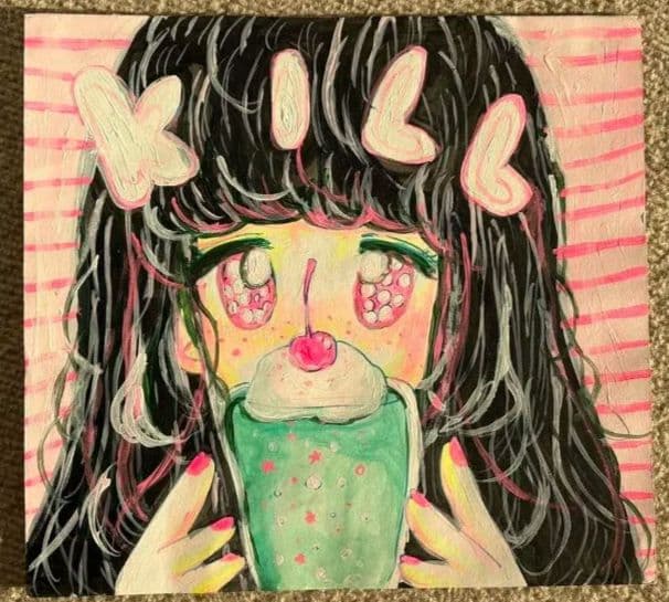 さいあくななちゃん 原画Original Painting 2017 東京一点物 - メルカリ