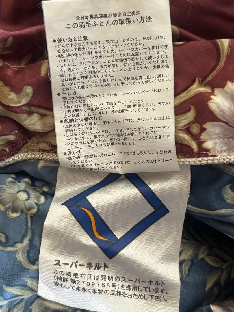 最高級羽毛掛け布団　中綿／ハンガリアンホワイトグースダウン95% 1.4Kg