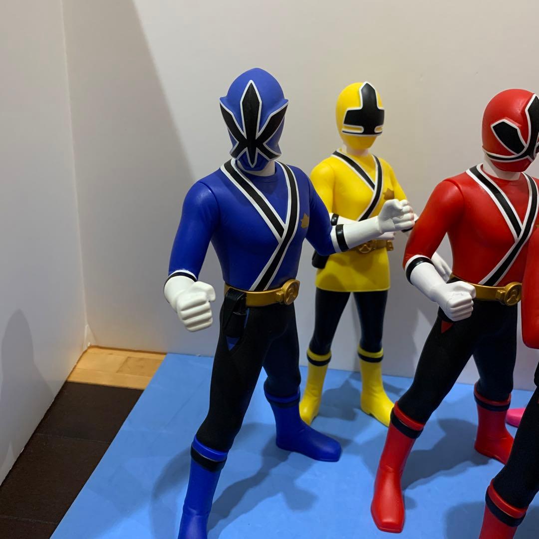 侍戦隊シンケンジャー ビックソフビ人形6体セット 使用品 - メルカリ