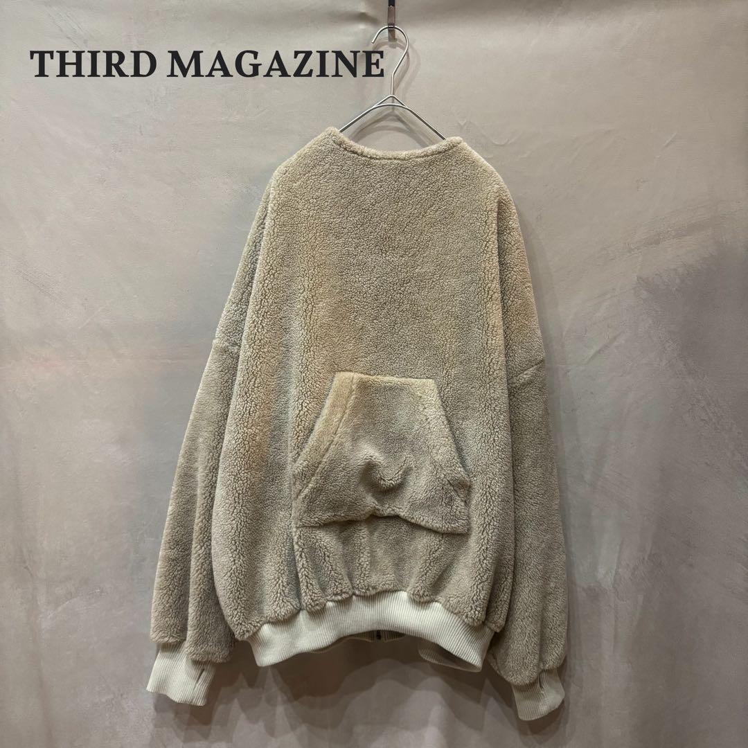 希少 THIRD MAGAZINE サードマガジン バックジップボアトップス THIRD MAGAZINE (サードマガジン) 公式オンラインストア