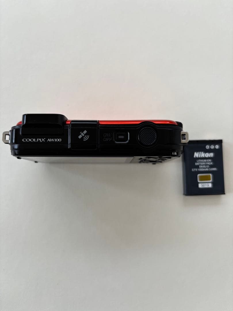 廃盤希少！美品！動作確認済】Nikon COOLPIX AW100 オレンジ - メルカリ