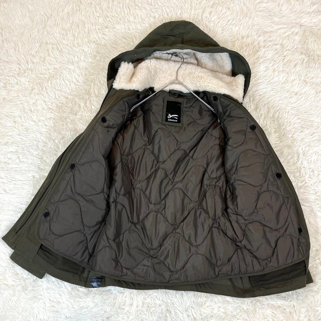 極美品✨ デンハム ボアライナー付 マウンテンパーカー モッズコート