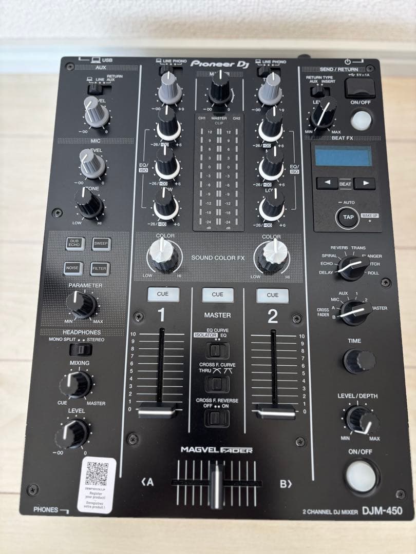 Pioneer DJ DJM-450 2チャンネルDJミキサー Pioneer DJ DJM-450 【rekordbox対応 2ch DJミキサー】 ｜イケベ楽器店